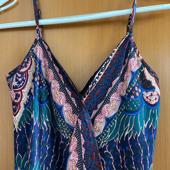 Women’s Kersh patterned midi slip dress - Picture 4 of 5